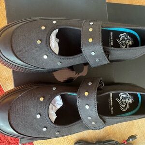 Keds x Monster High Black Mary Jane Sneakers with Studs